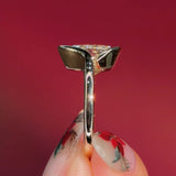 2.02ct D-VS1 Oval Lab Diamond Half Bezel