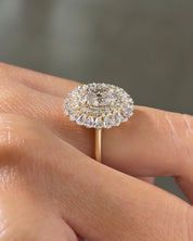 1.04ct D-VS1 Oval Lab Diamond Peony
