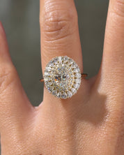 1.04ct D-VS1 Oval Lab Diamond Peony
