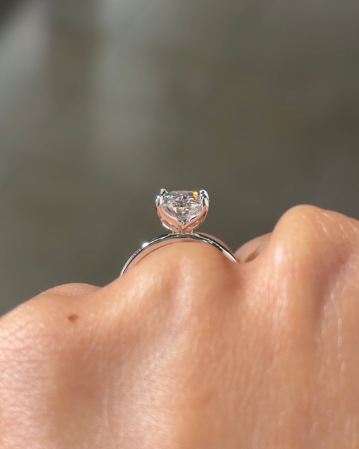 2.51ct D-VVS2 Oval Lab Diamond Caraline