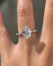 3.07ct F-VVS2 Oval Lab Diamond Rei