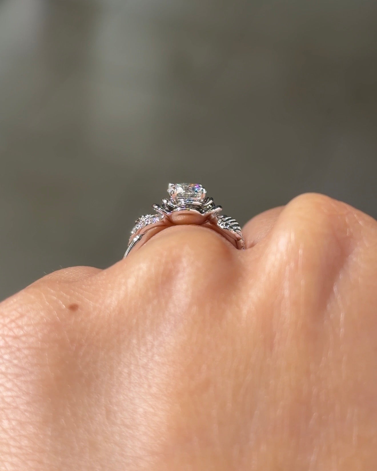0.65ct D-VVS1 Round Lab Diamond Eternal Rose