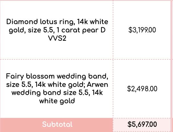 Custom Wedding Set for Joshua Parker (9/22/2026-CS)