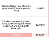 Custom Wedding Set for Joshua Parker (9/22/2026-CS)