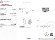 International Gemological Institute diamond report with diamond image and details.