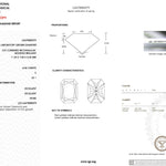 International Gemological Institute diamond report with diamond images and text
