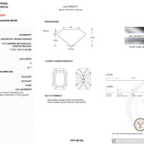 International Gemological Institute diamond report with diamond images and text