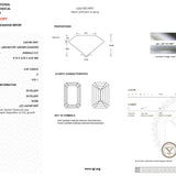 International Gemological Institute diamond report with lab-grown diamond details.
