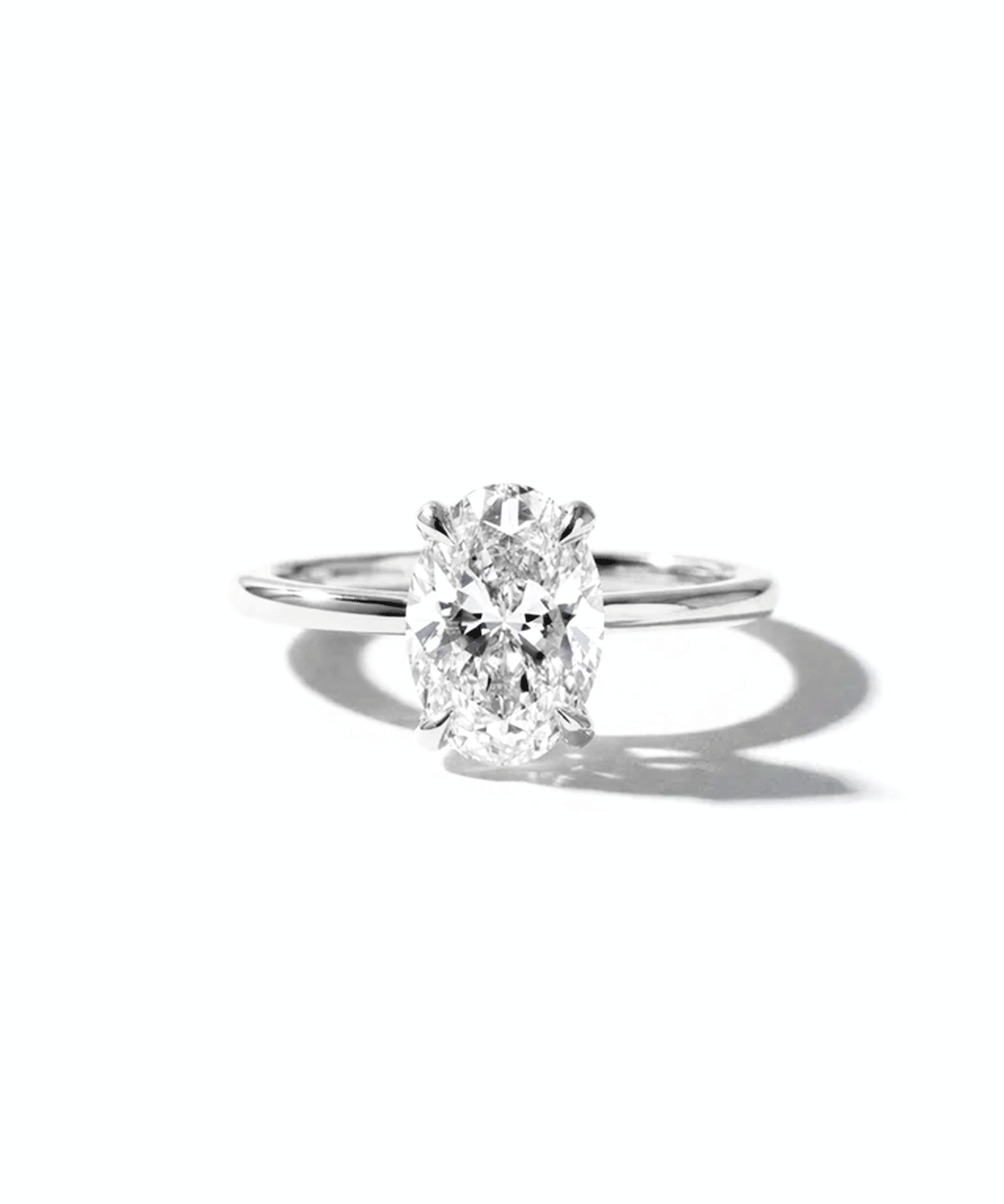 Kayla Oval High Polish lab diamond engagement ring by Princess Bride Diamonds