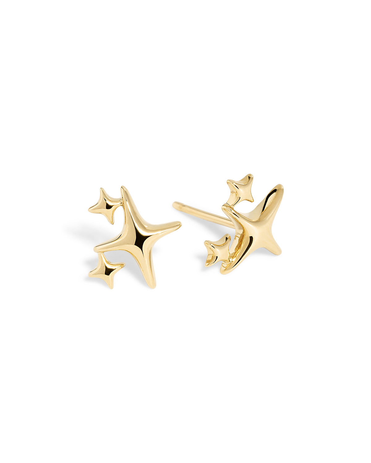 14k Yellow Gold Kira Earrings Dainty earrings with secure push backings at princess bride diamonds in huntington beach california 