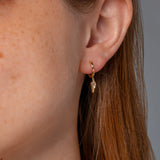 Yellow Gold Kite Drop Huggies