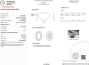 Laboratory-grown diamond report with grading details and IGI logo.