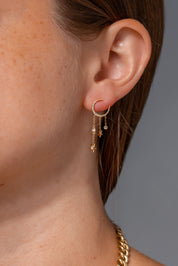 Moon & Star Diamond Drip Earrings