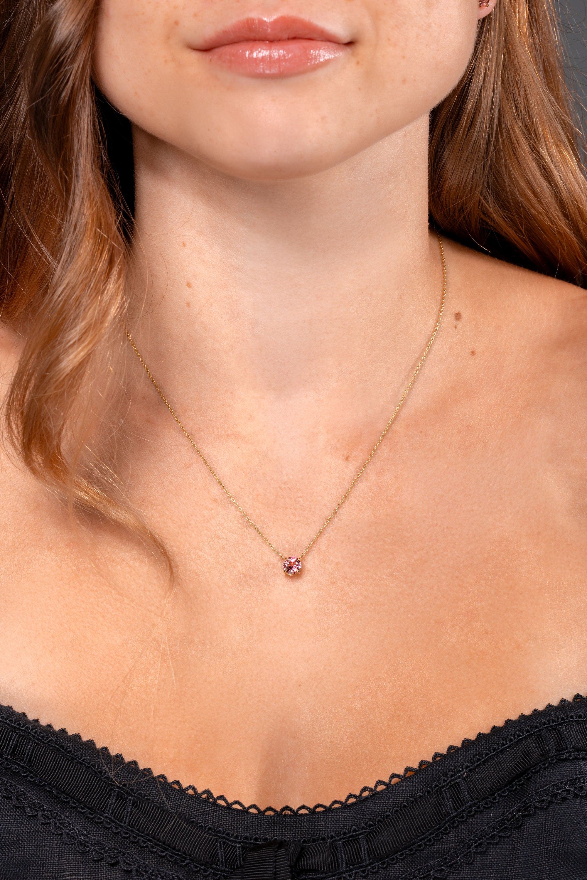 Pink Tourmaline Necklace