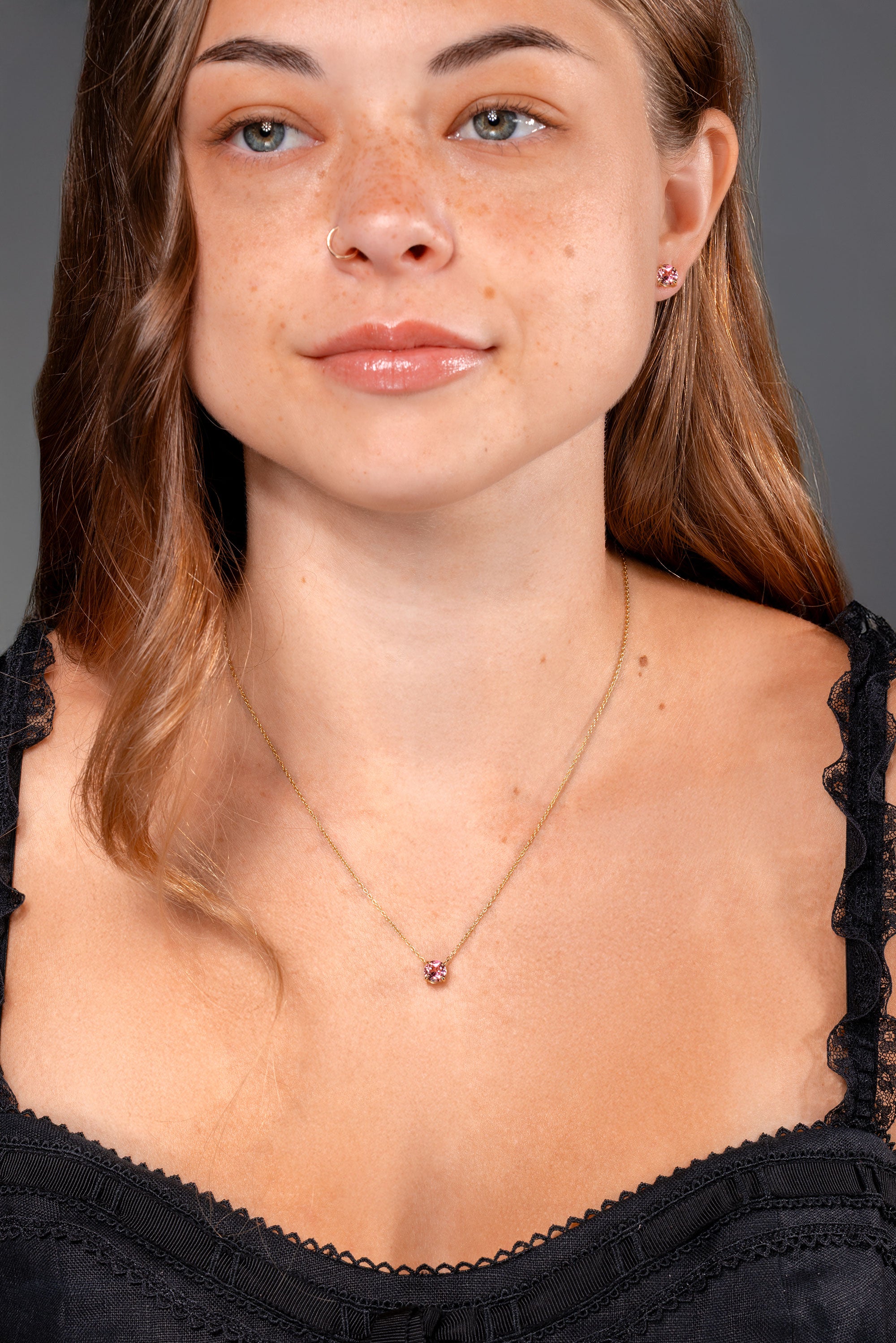 Pink Tourmaline Necklace