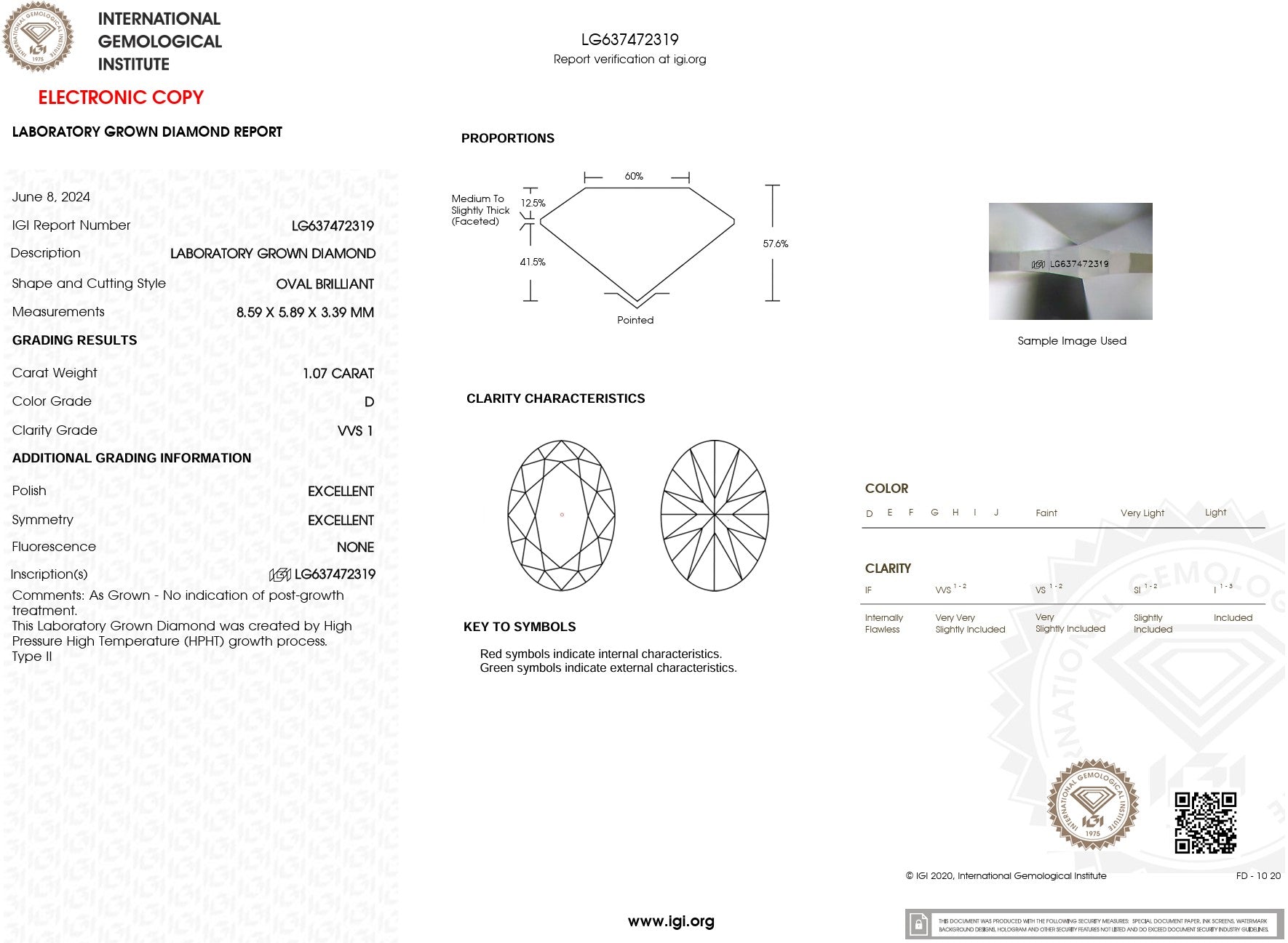 1.07ct D-VVS1 Oval Lab Diamond Daisy