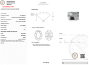 3.07 Carat F-VS1 Oval Lab Grown Diamond - IGI (#120737)