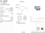 3.04ct D-VS1 Oval Lab Diamond Kayla