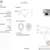 2.08ct D-VS1 Pear Lab Diamond Rei