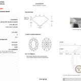 1.24ct E-VS1 Oval Lab Diamond Daisy