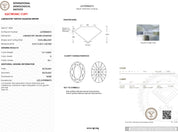 1.01ct D-VS1 Oval Lab Diamond Daisy