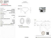 3.07ct F-VS1 Oval Lab Diamond Daisy