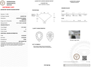 1.09 Carat D-VVS2 Pear Lab Grown Diamond - IGI (#122010)