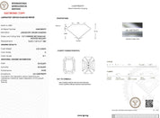 International Gemological Institute report for a laboratory-grown diamond