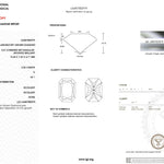 International Gemological Institute report for a laboratory-grown diamond