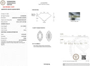 2.01ct F-VVS2 Marquise Lab Diamond Leah Cathedral