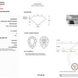 2.10ct D-VS1 Pear Lab Diamond Leah Cathedral