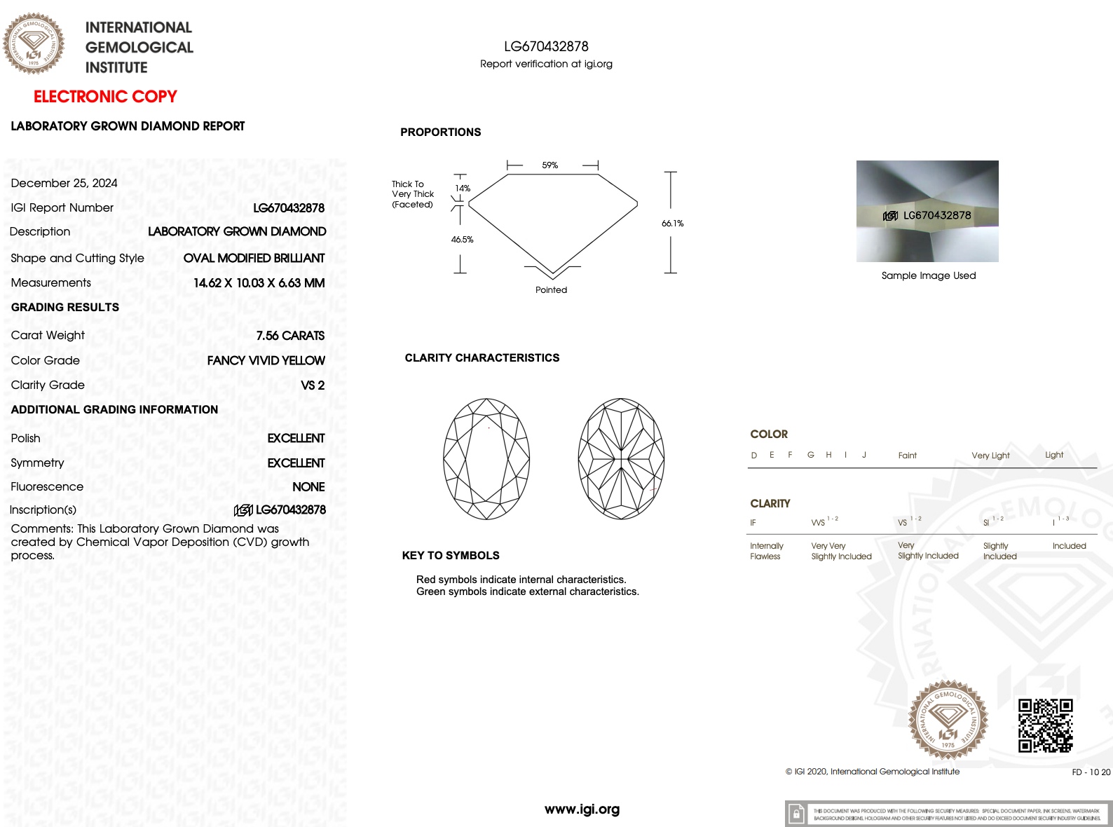 7.56ct FVY-VS2 Oval Lab Diamond Patty