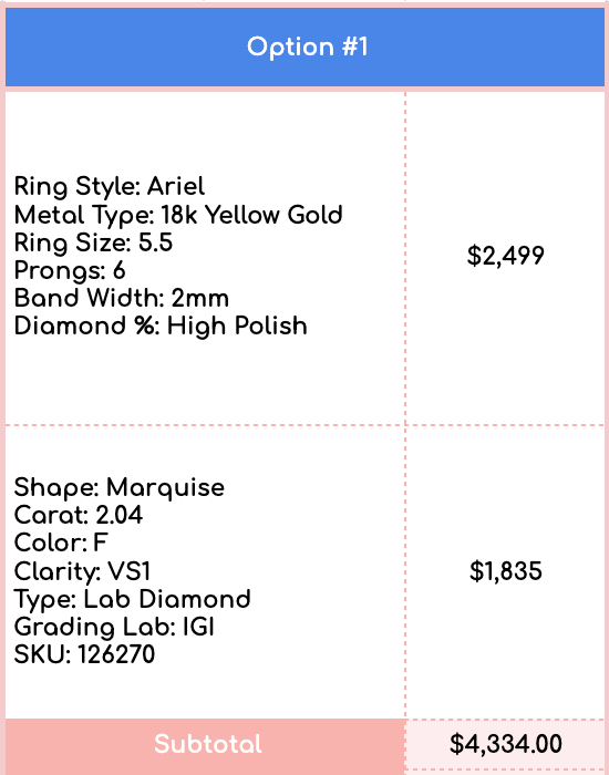 custom ring for Sehajleen (6/4/26) CAR