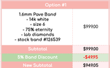 Custom Wedding Band for Jason (6/28/26 js)
