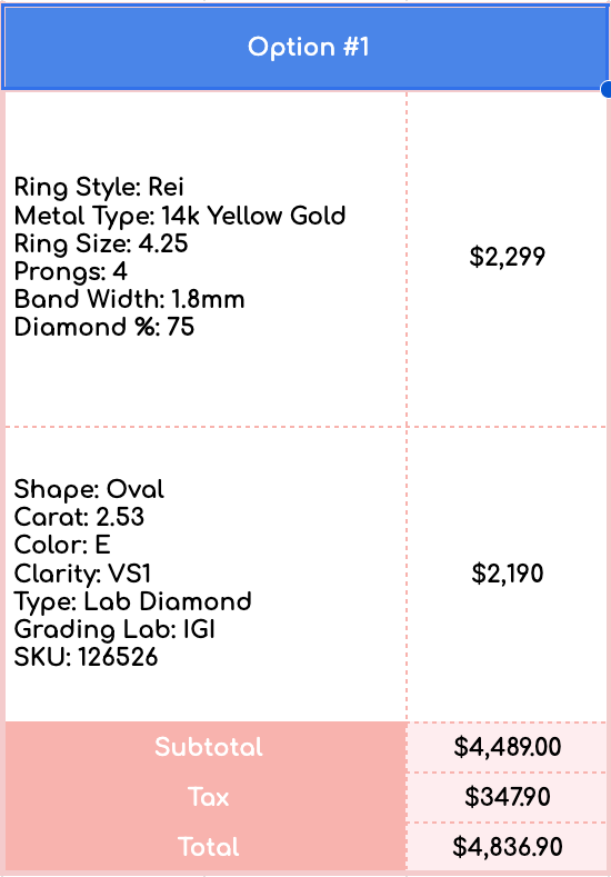 custom ring for Cavan (7/8/26) CAR