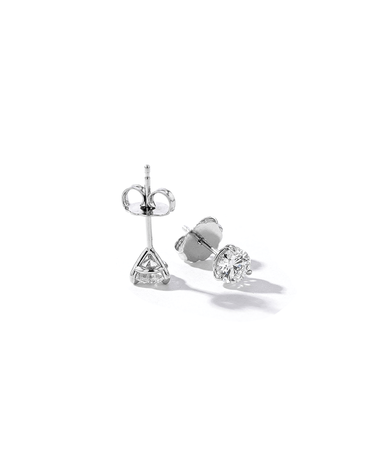 0.74ct D-VVS1 Core Round Lab Diamond Martini Studs