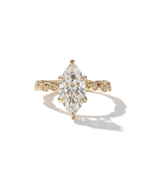 2.02ct E-VVS2 Marquise Lab Diamond Rosette