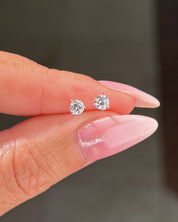 0.38cttw Mini Diamond Studs White Gold