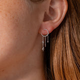 Moon & Star Diamond Drip Earrings