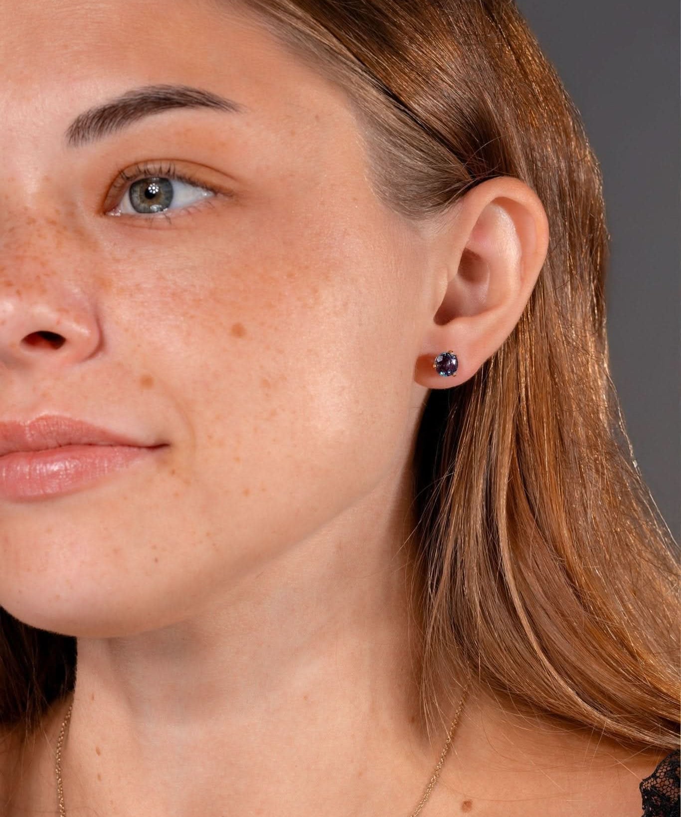 Alexandrite Studs - PBD Earrings