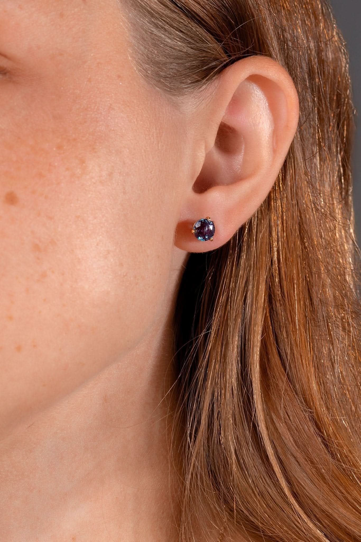 Alexandrite Studs - PBD Earrings