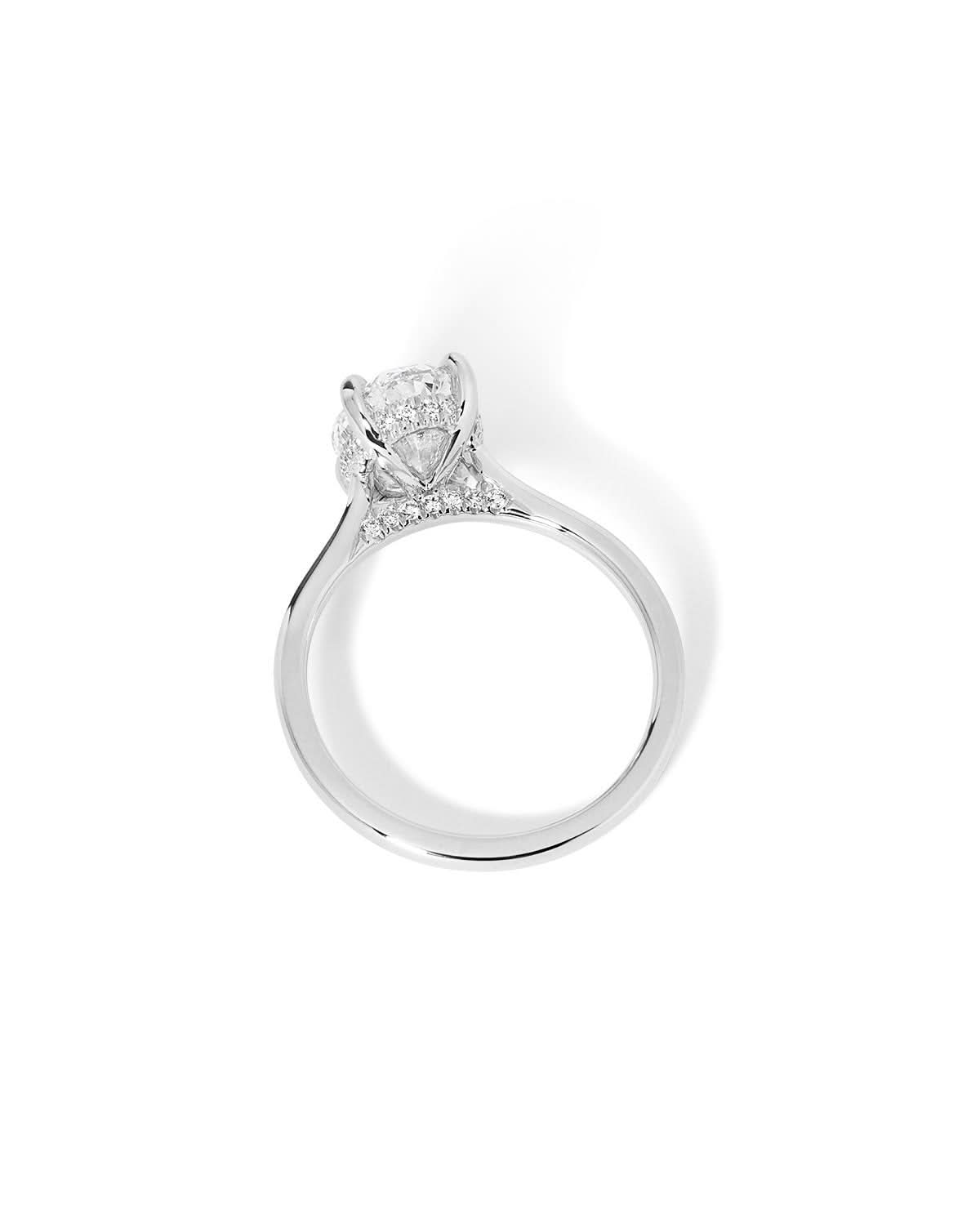 Alice Oval High Polish lab diamond engagement ring by Princess Bride Diamonds