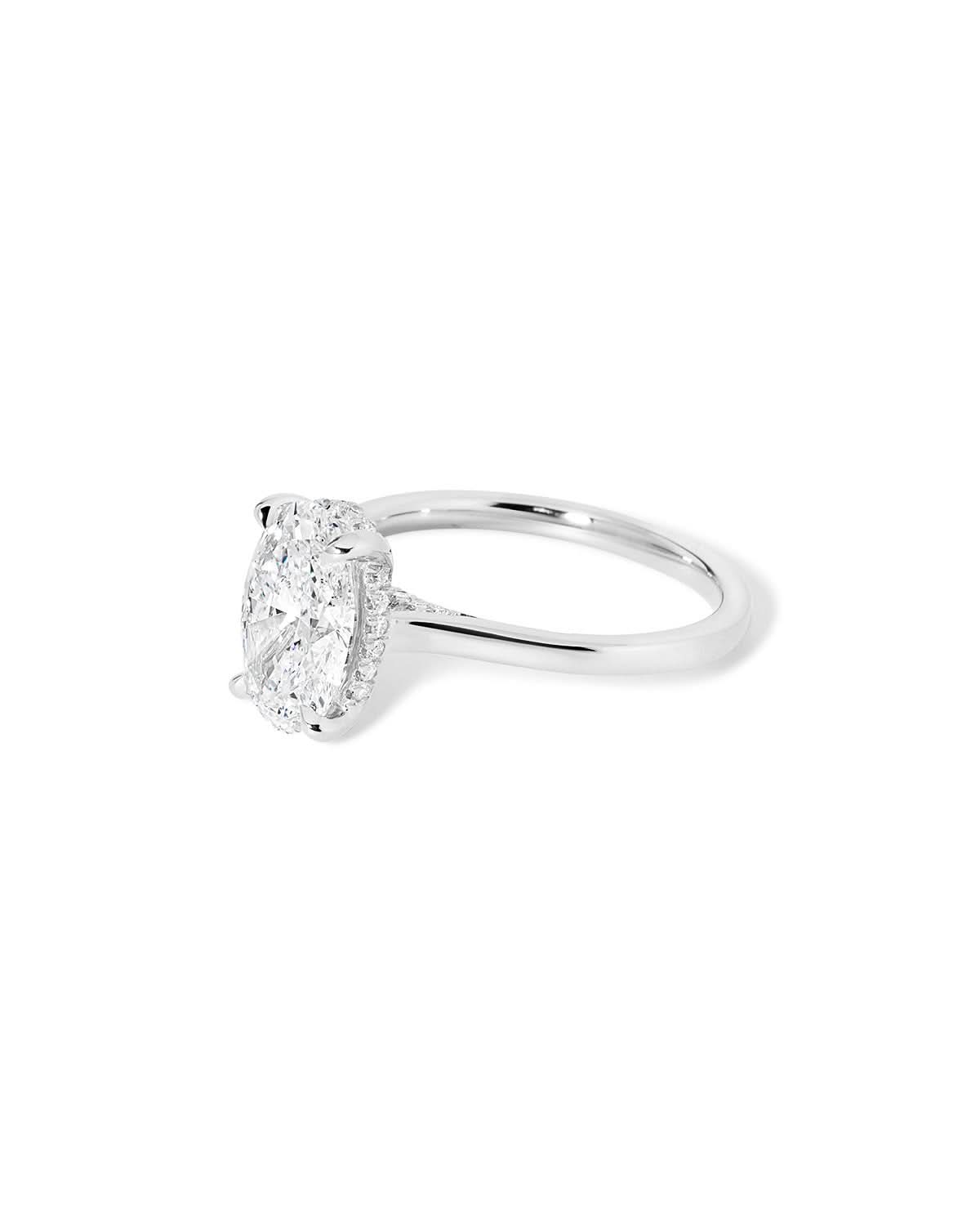 Alice Oval High Polish lab diamond engagement ring by Princess Bride Diamonds