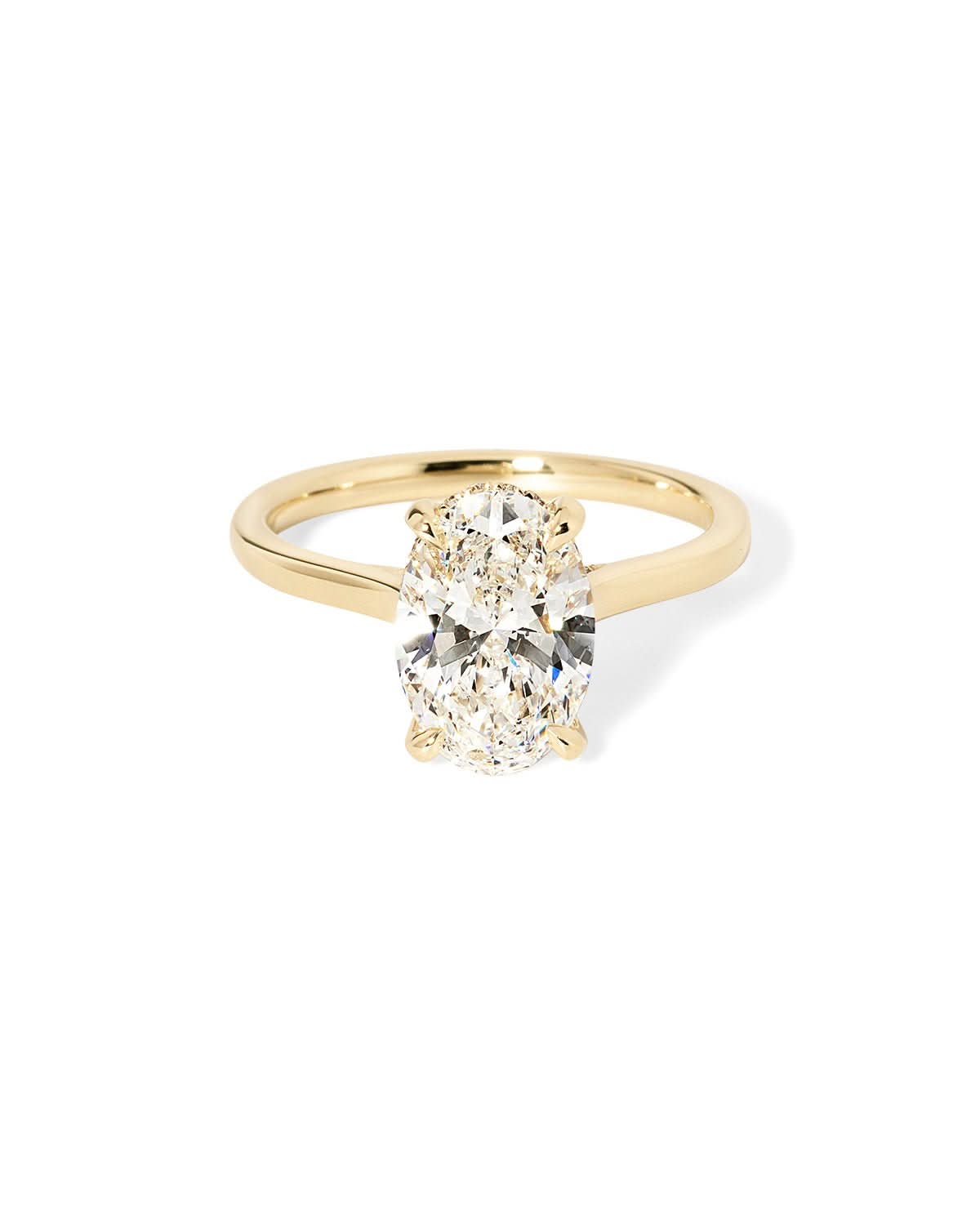Alice Oval High Polish lab diamond engagement ring by Princess Bride Diamonds