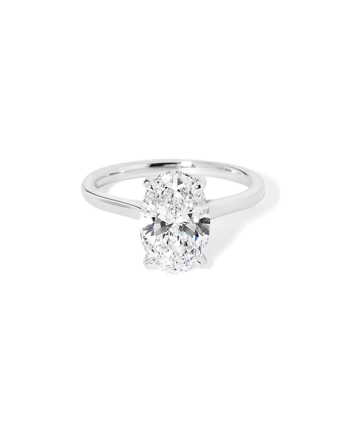Alice Oval High Polish lab diamond engagement ring by Princess Bride Diamonds