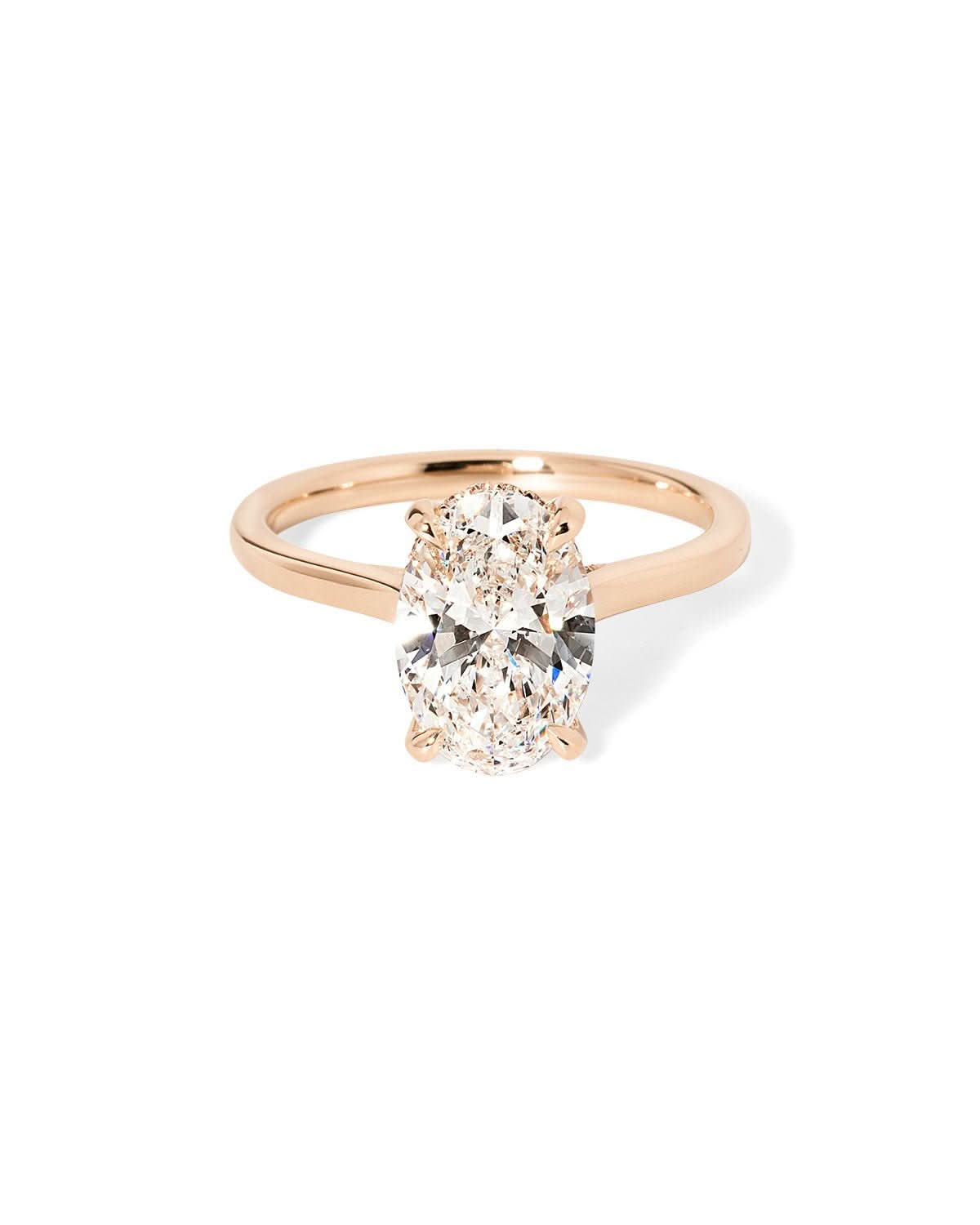 Alice Oval High Polish lab diamond engagement ring by Princess Bride Diamonds