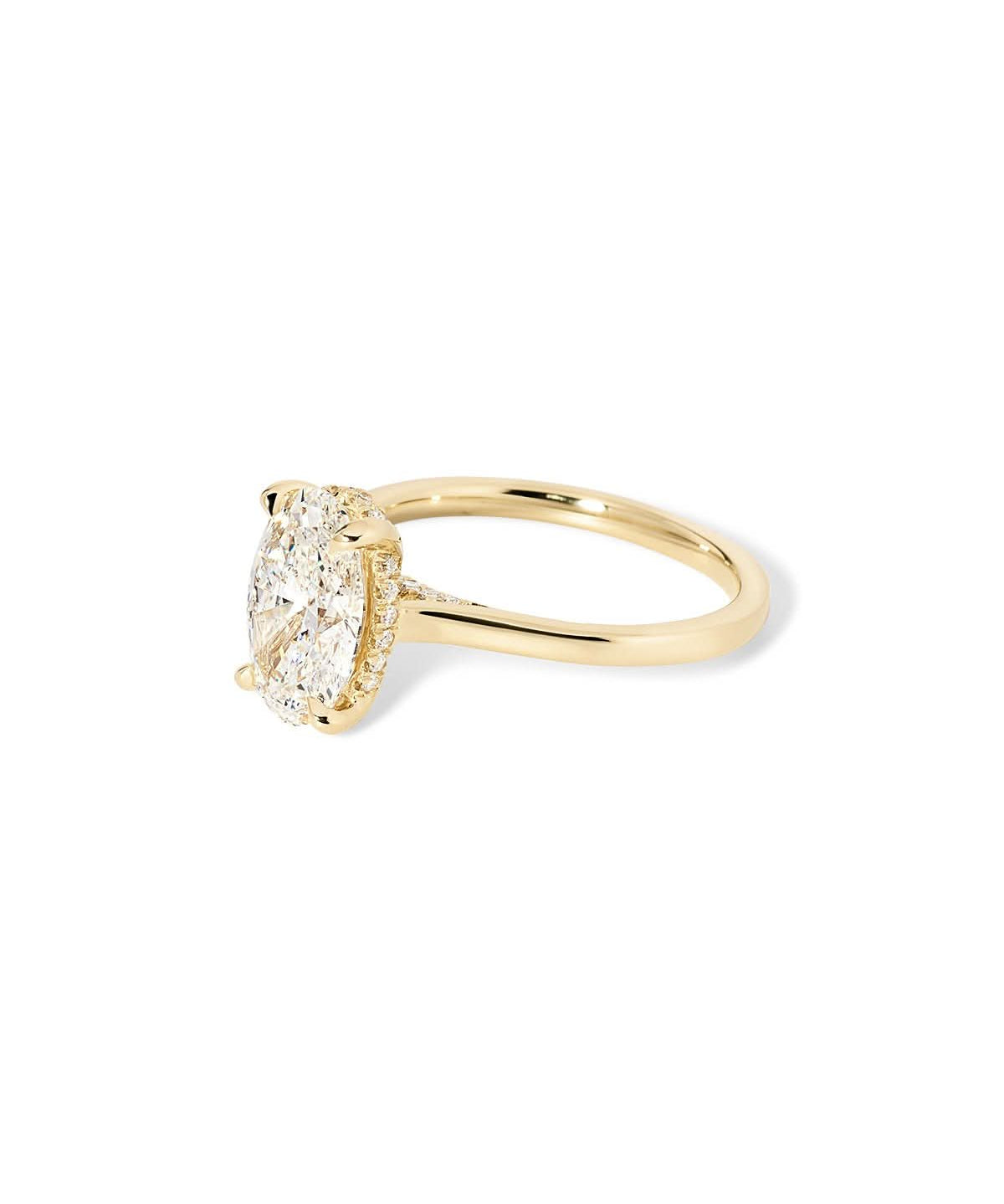 Alice Oval High Polish lab diamond engagement ring by Princess Bride Diamonds