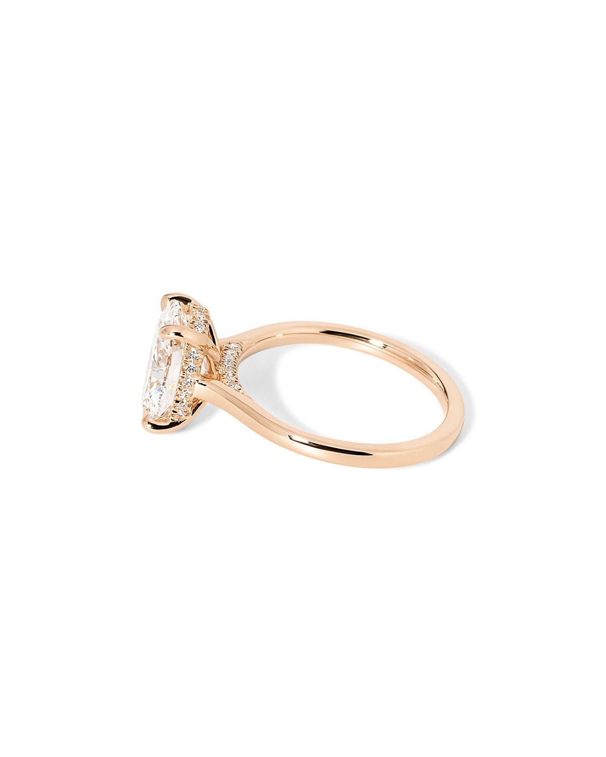 Alice Oval High Polish lab diamond engagement ring by Princess Bride Diamonds