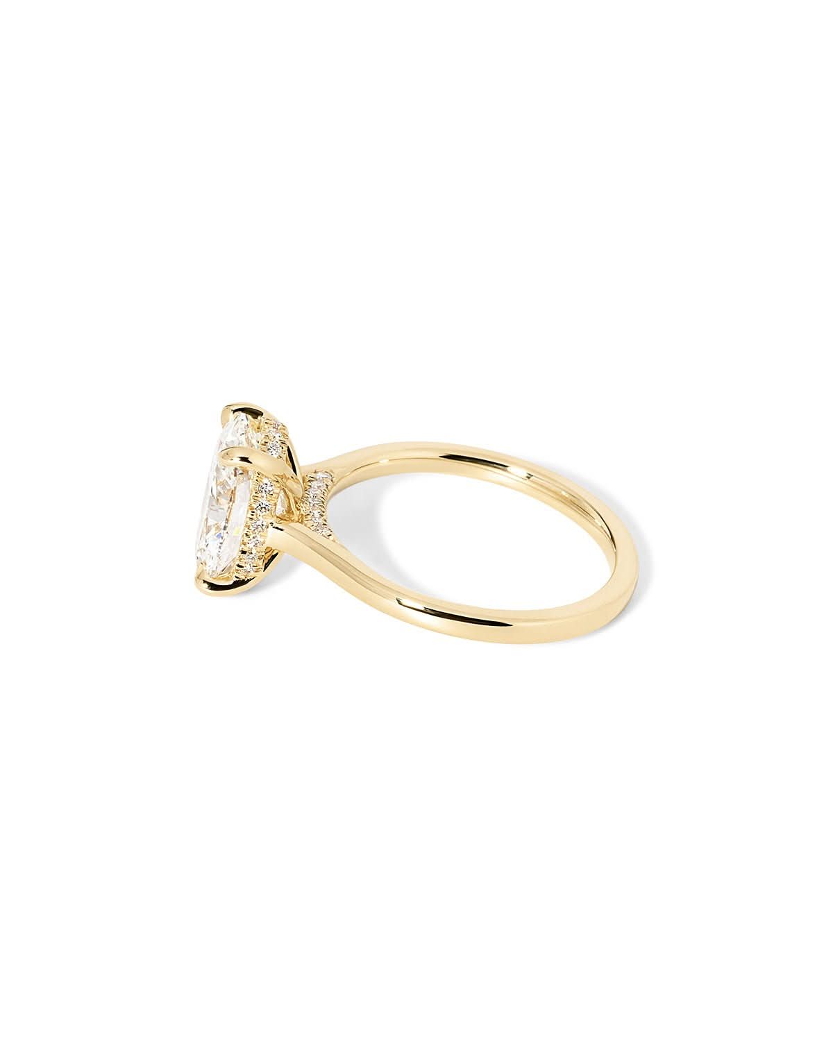 Alice Oval High Polish lab diamond engagement ring by Princess Bride Diamonds