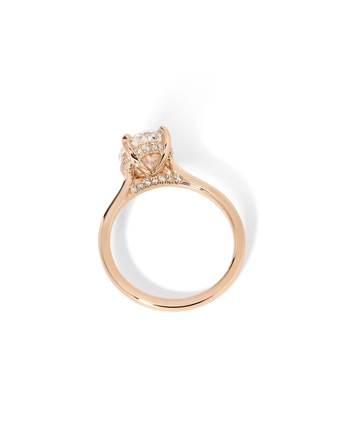 Alice Oval High Polish lab diamond engagement ring by Princess Bride Diamonds